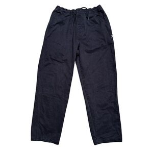 Stussy Brushed Beach Navy Blue Relaxed Heavy Twill Chino Pants Mens Large